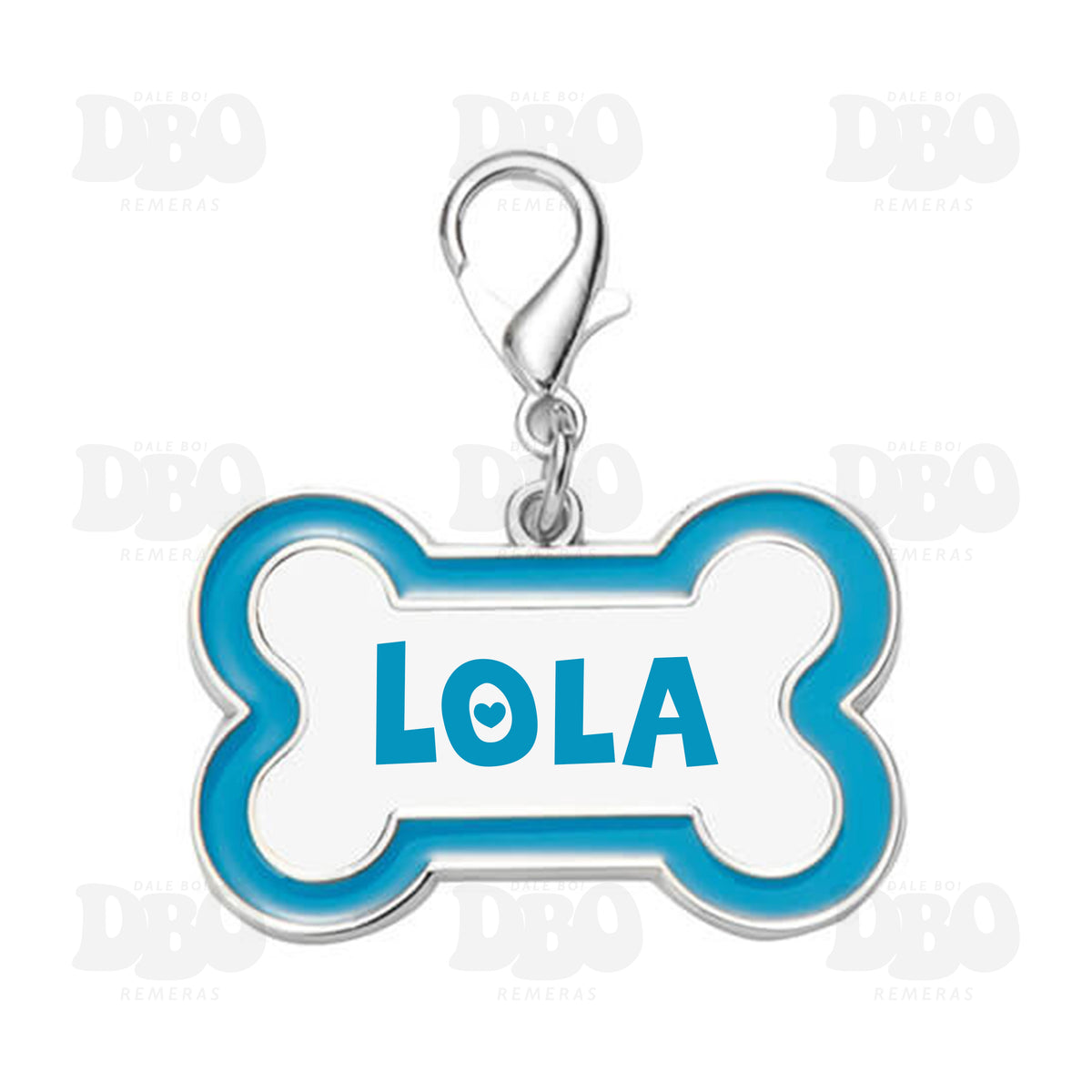 Placa de metal identificatoria - Hueso