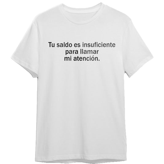 Remera Tu saldo es insuficiente