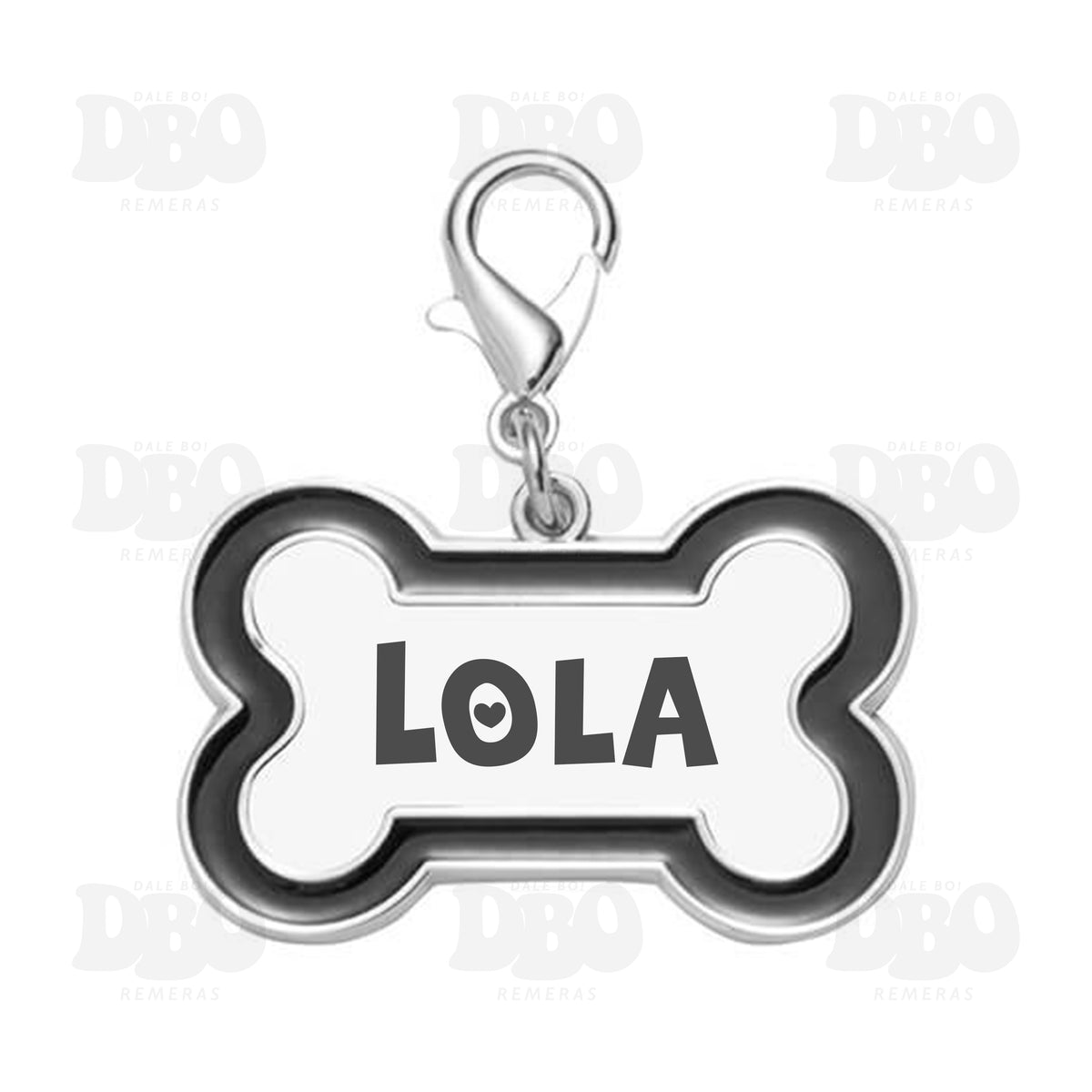 Placa de metal identificatoria - Hueso