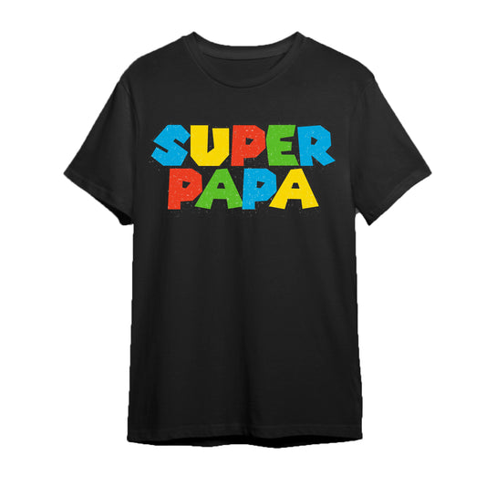Remera Super Papá (Mario Bros)