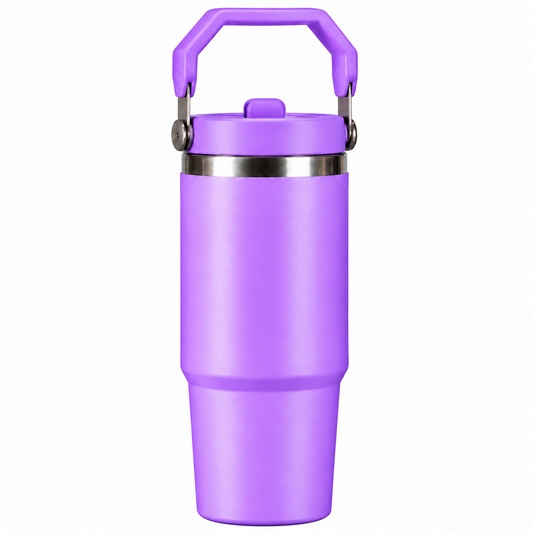 Vaso termico antiderrames con asa