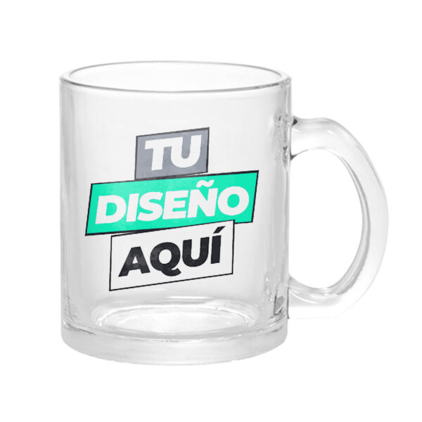 Taza de vidrio Personalizable (Diseño a elección)